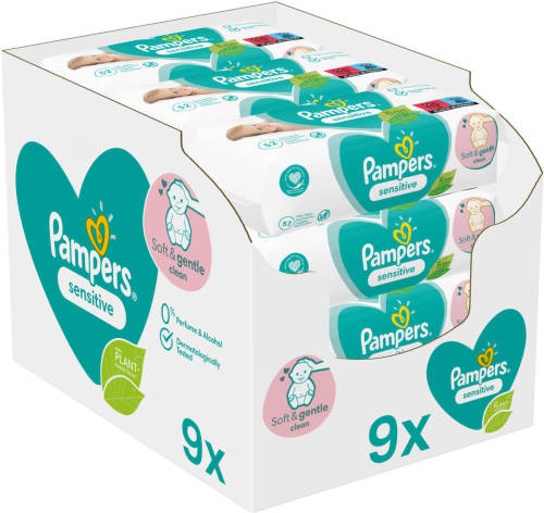 Pampers - Sensitive - Billendoekjes - 468 Doekjes - 9 X 52