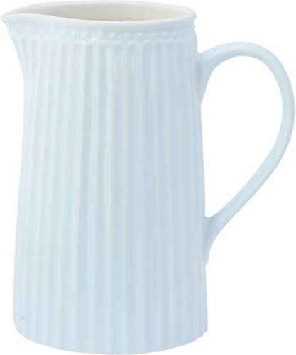 GreenGate Schenkkan / Waterkan Alice Lichtblauw (1 Liter) H 17.6 Cm