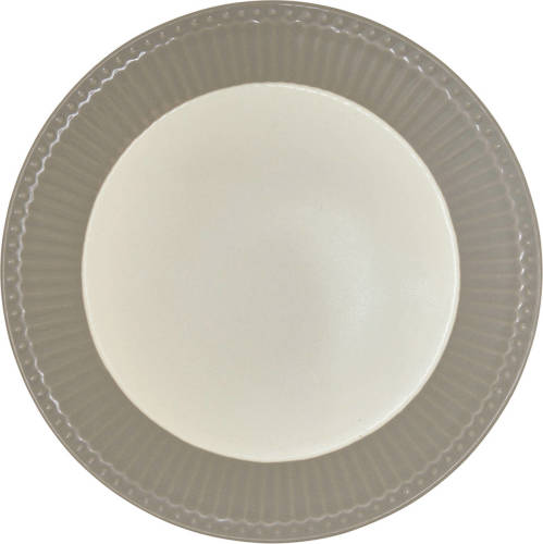 GreenGate Ontbijtbord Alice Warm Grijs Ø 23 Cm