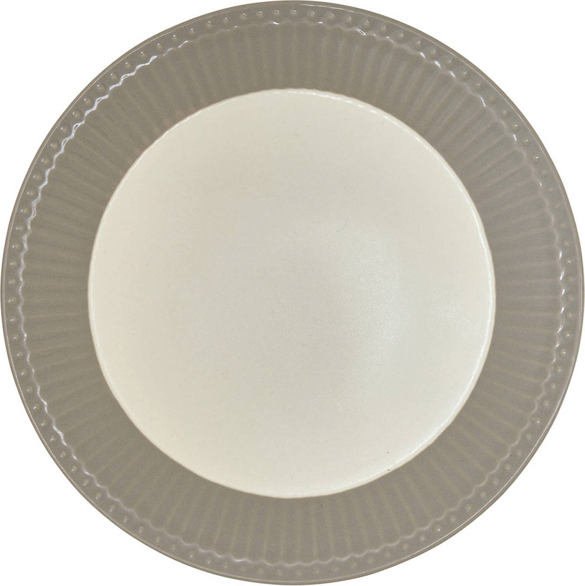 GreenGate Ontbijtbord Alice Warm Grijs Ø 23 Cm