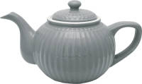 GreenGate Theepot Alice Nordic Stone Grey 1 Liter - Ø 17.5 Cm