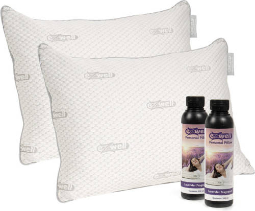 JML Ezwell Personal Pillow - Set Van 2 - Incl. Beschermende Hoes - Aromatherapie