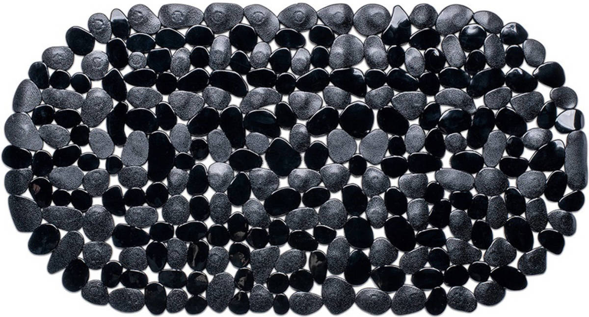 IVOL Badmat Antislip - Zwart - 68x35 Cm