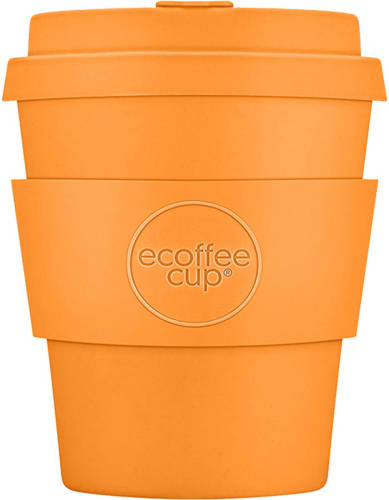 Ecoffee Cup Alhambra Pla - Koffiebeker To Go 250 Ml - Oranje Siliconen