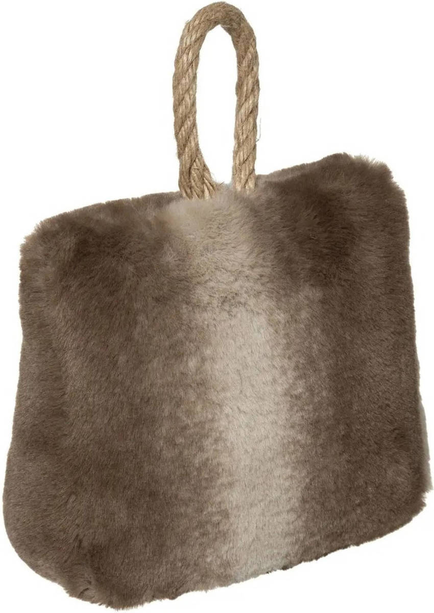 Atmosphera Deurstopper Nep Bont 17 Cm Bruin - Deurstoppers