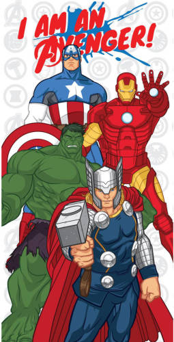 Marvel Avengers Strandlaken True Heroes - 70 X 140 Cm - Katoen
