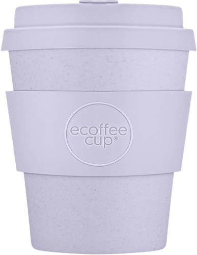 Ecoffee Cup Glittertind Pla - Koffiebeker To Go 250 Ml - Lila Siliconen
