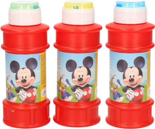 4x Disney Mickey Mouse Bellenblaas Flesjes Met Bal Spelletje In Dop 175 Ml Voor Kinderen - Bellenblaas