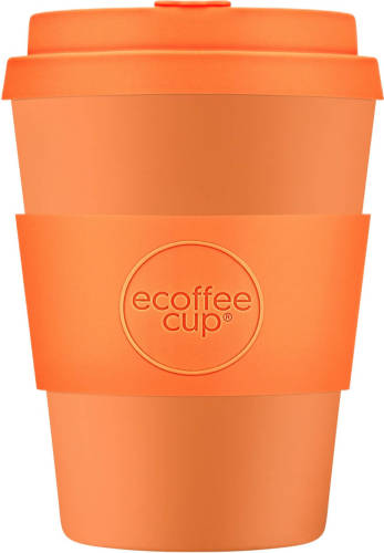 Ecoffee Cup Alhambra Pla - Koffiebeker To Go 350 Ml - Oranje Siliconen