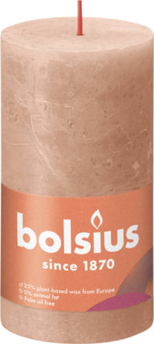 Bolsius Rustiek Stompkaars 130/68 Creamy Caramel