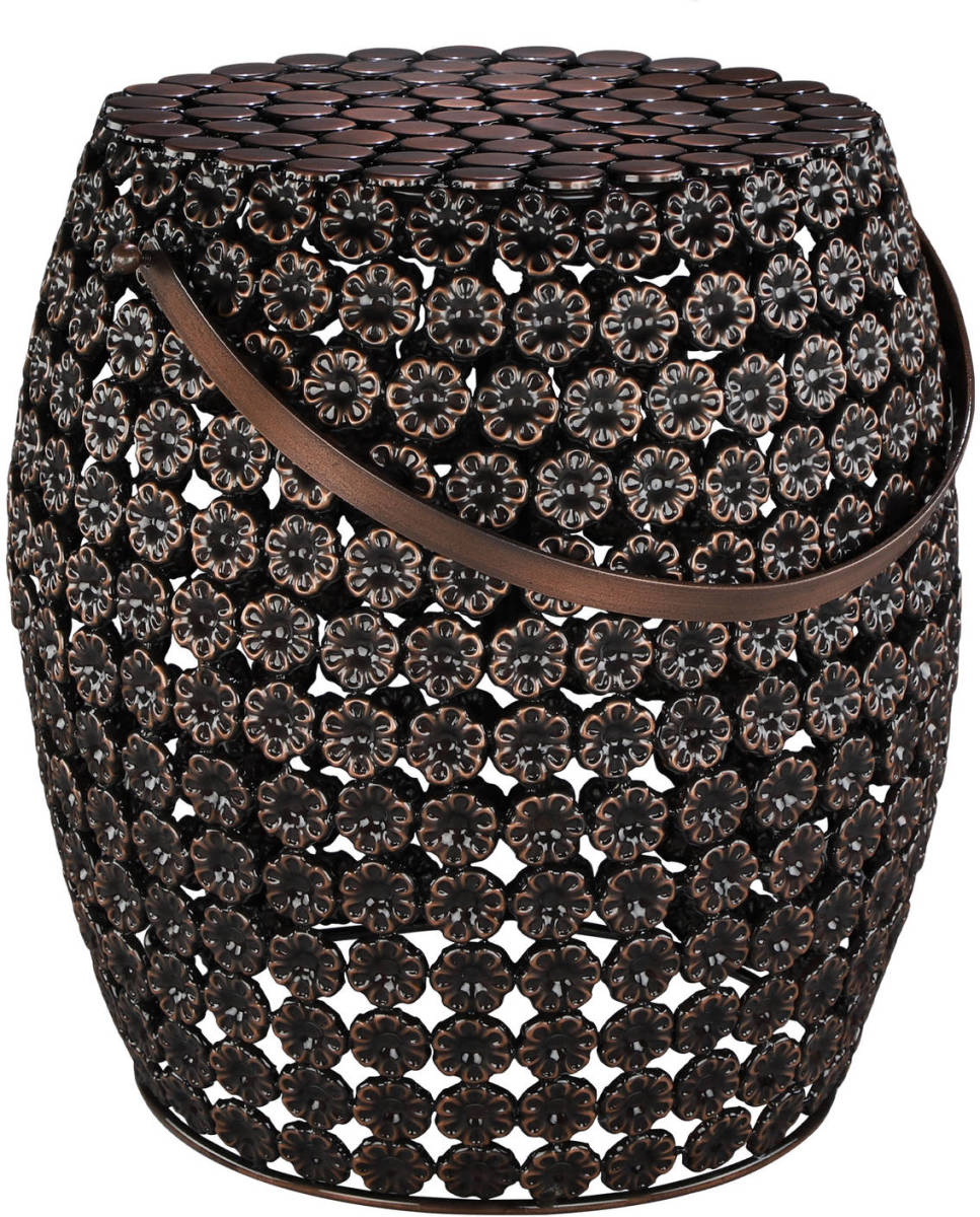 WOMO-Design Bijzettafel 41x41x46 Cm Bruin Ijzer Womo Design