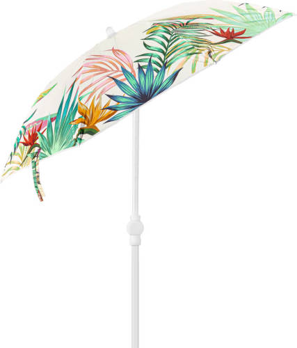 4Goodz Strandparasol Tropical Bladeren 180 Cm - Beige