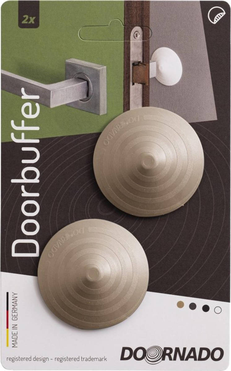 Doornado Mini Deurbuffer Taupe (Beige) 2 Stuks