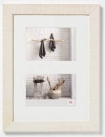 Walther Design - Home - Houten Fotolijst Tweeluik - Fotomaat 15x10cm - Crème Wit
