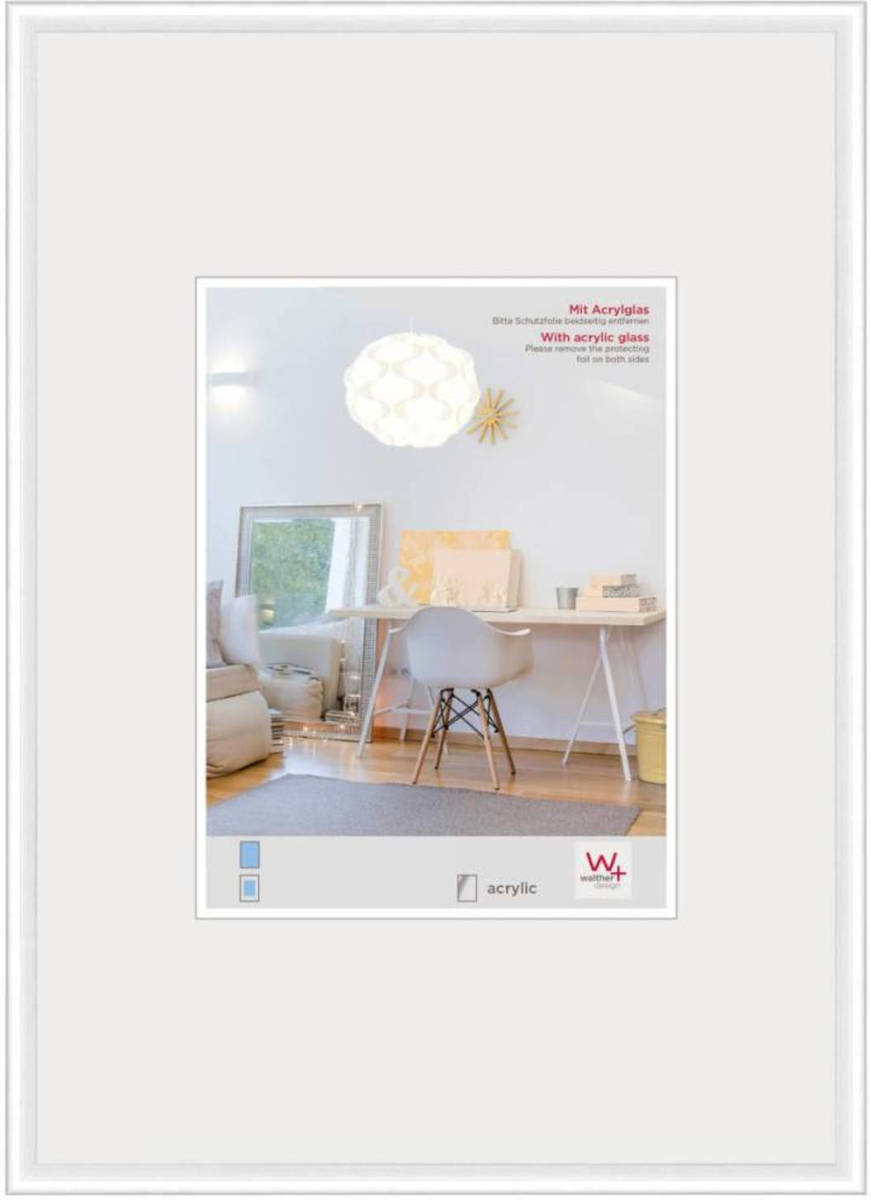 Walther Design New Lifestyle Kunststof Fotolijst 42x59,4cm A2 Wit