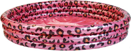 Swim Essentials Kinderzwembad Roze Panterprint 3 Ringen - 150 Cm