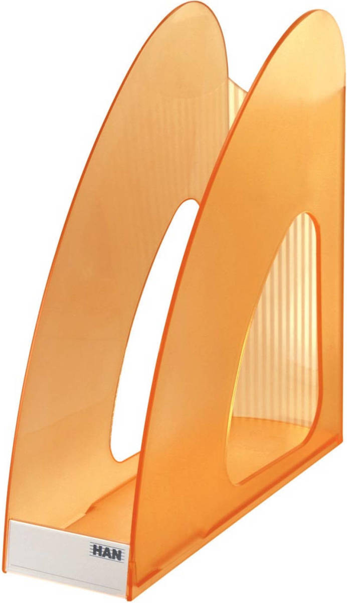 HAN Tijdschriftenhouder Twin Transparant Oranje