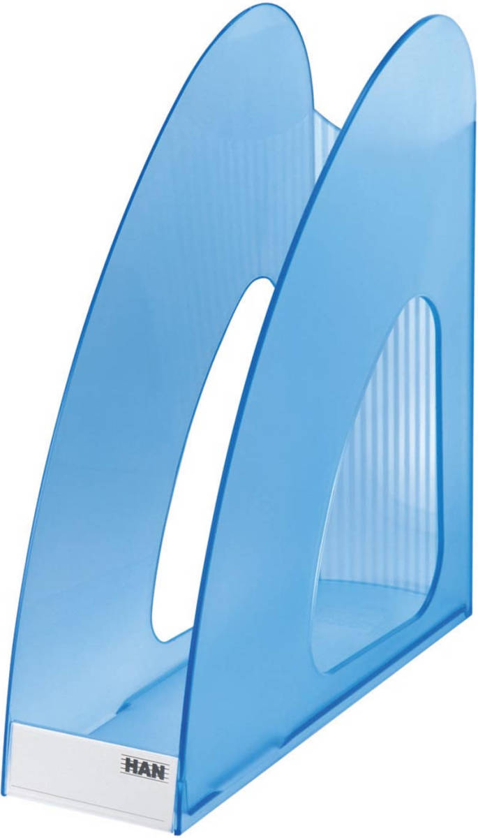 HAN Tijdschriftenhouder Twin Transparant Blauw