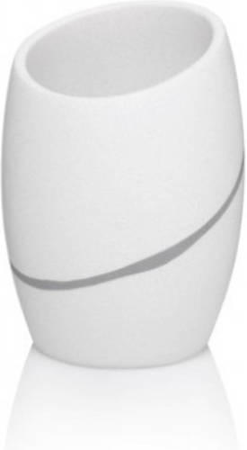 Kela - Beker, Polyresin, Wit - Kela Talus