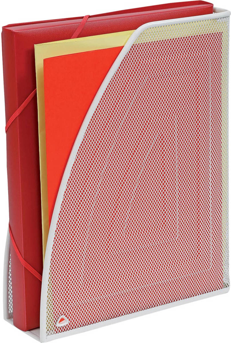 Alba Tijdschriftenhouder In Mesh Metaal, Wit