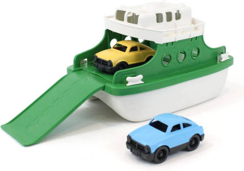 Green Toys - Veerboot Met Auto's Groen/wit