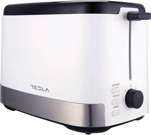 Tesla Ts300bwx - Broodrooster - 800w - Ontdooien & Roosteren - Toaster - Wit