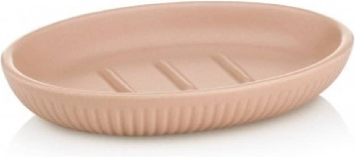 Kela - Zeephouder, 13.5 X 9.5 Cm, Keramiek, Cloud Pink - Kela Adele