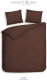 Heckett & Lane Flanel Dekbedovertrek Franela - Brandy Bruin - 2-persoons 200x200/220 Cm