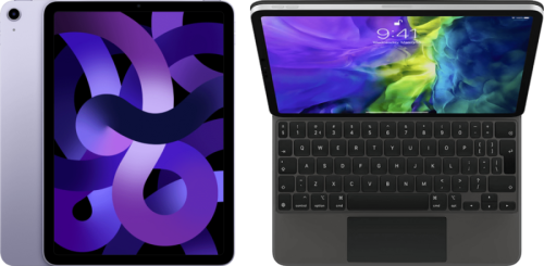 Apple iPad Air (2022) 10.9 inch 64GB Wifi Paars + Magic Keyboard