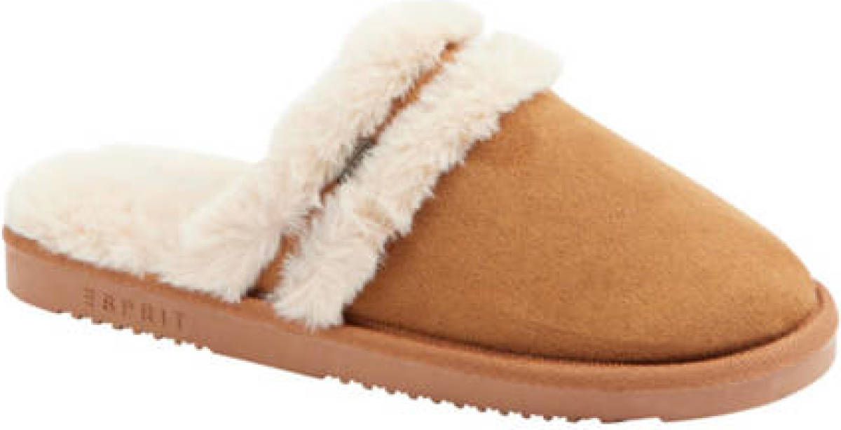 Esprit pantoffels cognac