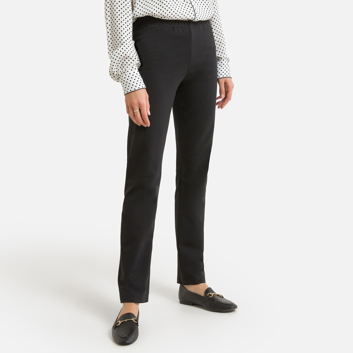 Anne Weyburn Rechte molton legging, stretchkatoen