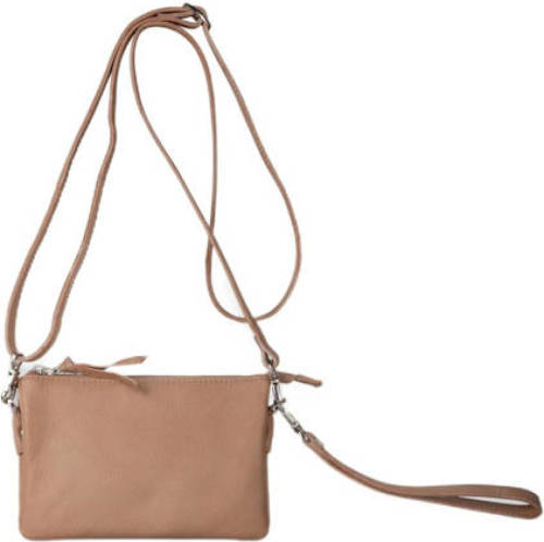 Legend leren crossbody tas Como beige