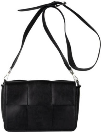 Legend geweven leren crossbody tas Posada zwart
