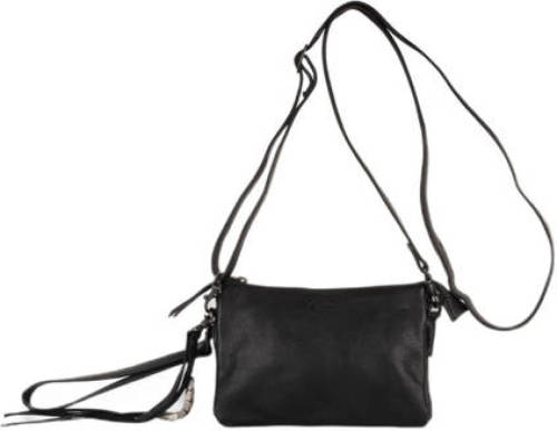Legend leren crossbody tas Como zwart