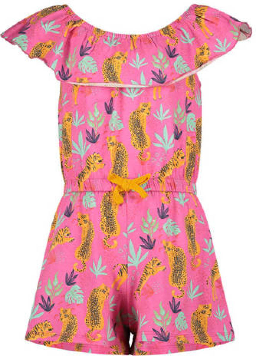 Orange Stars jumpsuit met all over print roze