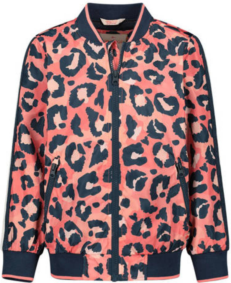 Orange Stars tussenjas met all over print roze