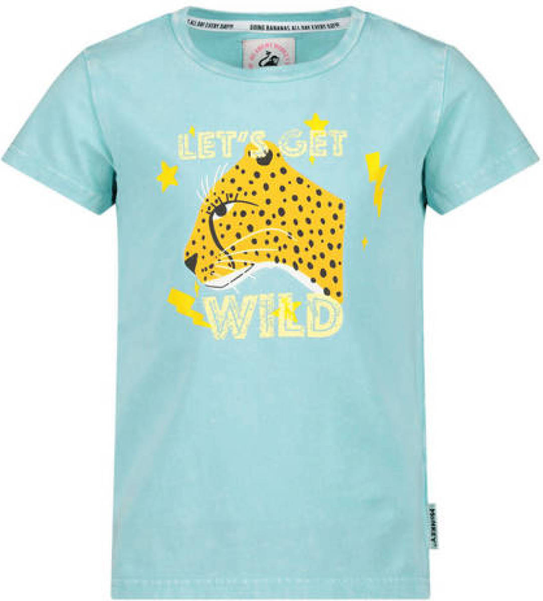 Me & My Monkey T-shirt met printopdruk lichtblauw