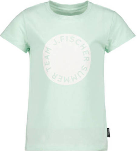 Jake Fischer T-shirt met printopdruk mintgroen