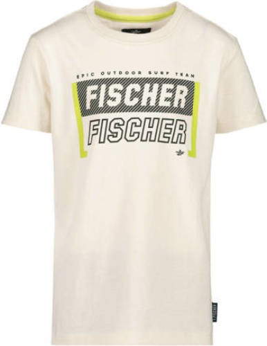 Jake Fischer T-shirt met logo wit