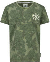 Me & My Monkey T-shirt met all over print groen