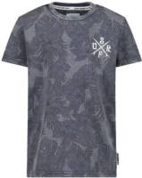 Me & My Monkey T-shirt met all over print grijs