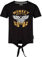 Me & My Monkey T-shirt met printopdruk zwart