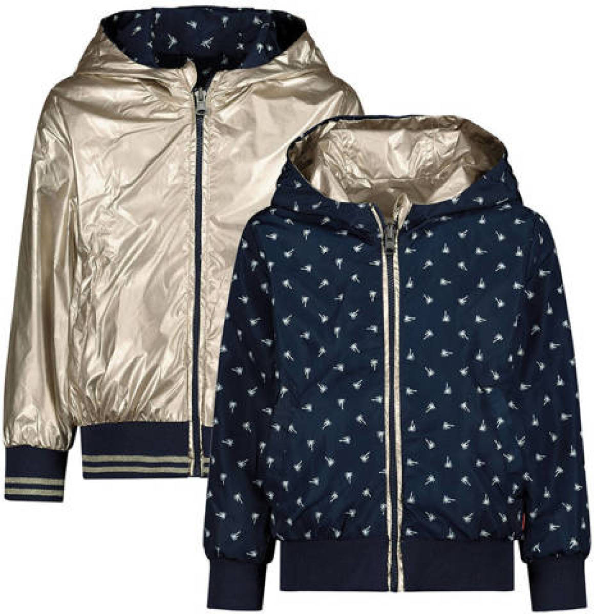 Red Code reversible reversible zomerjas goud/donkerblauw