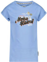 Me & My Monkey T-shirt met printopdruk blauw