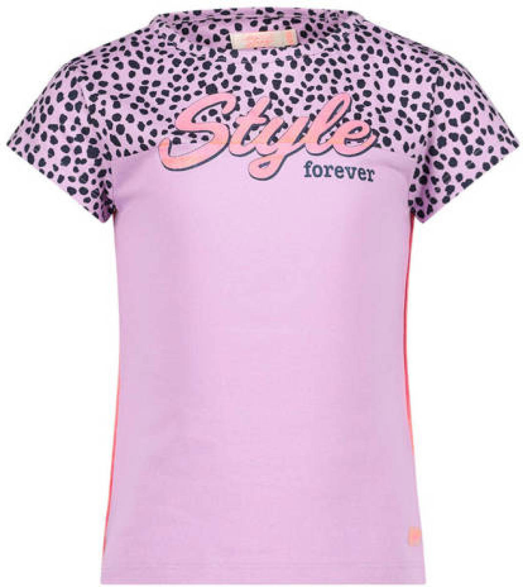 Orange Stars T-shirt met printopdruk paars