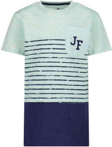 Jake Fischer T-shirt lichtblauw/donkerblauw