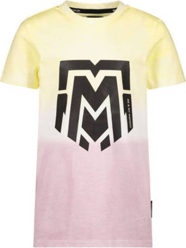 Me & My Monkey T-shirt geel/wit/roze