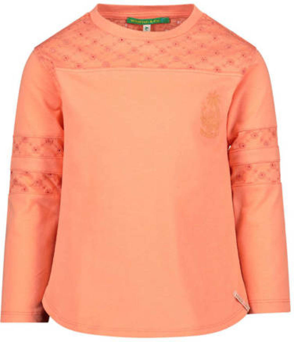 Wildfish longsleeve van biologisch katoen oranje