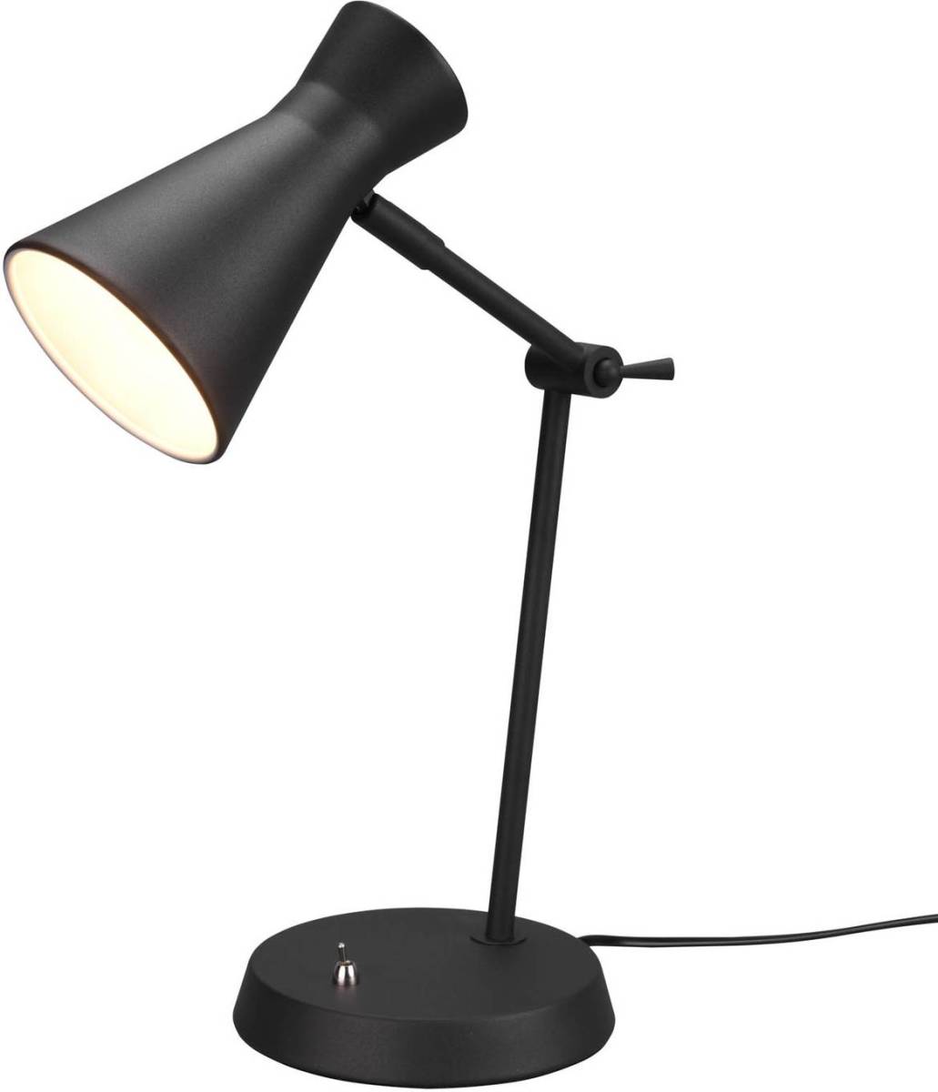 Reality Leuchten Bureaulamp Enzo, 1-lamp, zwart