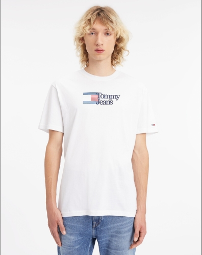 T-shirt Korte Mouw Tommy Jeans  TJM CLSC RWB CHEST LOGO TEE